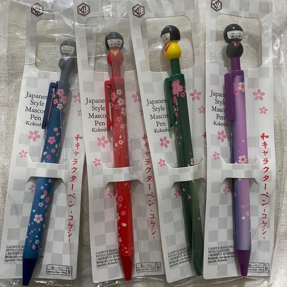 Kokeshi dolls pen set - Picture 2 of 2